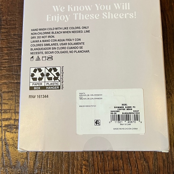 XXXL Impressions Shimmer Sheer Pantyhose High Waist 20 Denier 2-Pack Coffee Bean - Picture 6 of 9